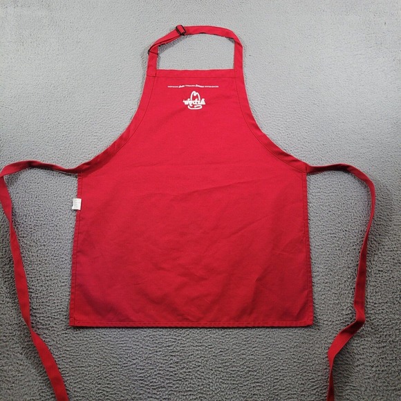 Arbys Apron Adult Red Regular Crew Member Employee Uniform Replacement Logo - Picture 8 of 13